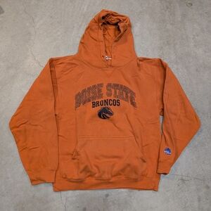 VTG Y2K Boise State Broncos Hoodie Adult Small The Cotton Exchange Orange